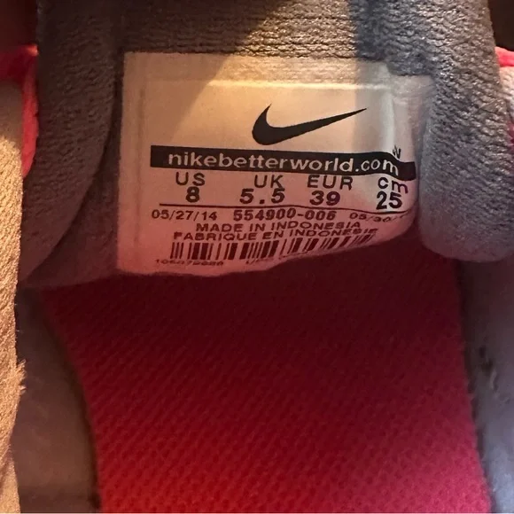 Nike Gray and Pink Sneakers with Sporty Design - Picture 12 of 12